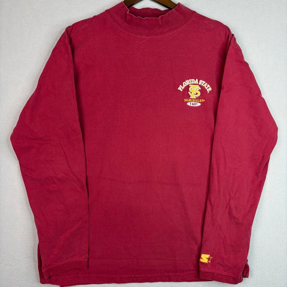 Vintage Florida State Seminoles University Starter Red Long Sleeve XL